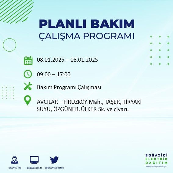 BEDAŞ paylaştı: İstanbul'da bugün elektrik kesintisi yaşanacak ilçeler - Sayfa 2