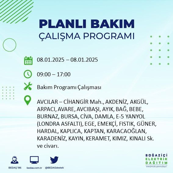 BEDAŞ paylaştı: İstanbul'da bugün elektrik kesintisi yaşanacak ilçeler - Sayfa 4