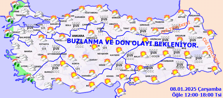 Meteoroloji'den don ve çığ uyarısı - Sayfa 1