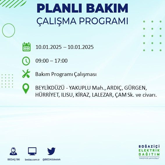 BEDAŞ paylaştı: İstanbul'da bugün elektrik kesintisi yaşanacak ilçeler - Sayfa 3