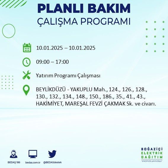 BEDAŞ paylaştı: İstanbul'da bugün elektrik kesintisi yaşanacak ilçeler - Sayfa 4