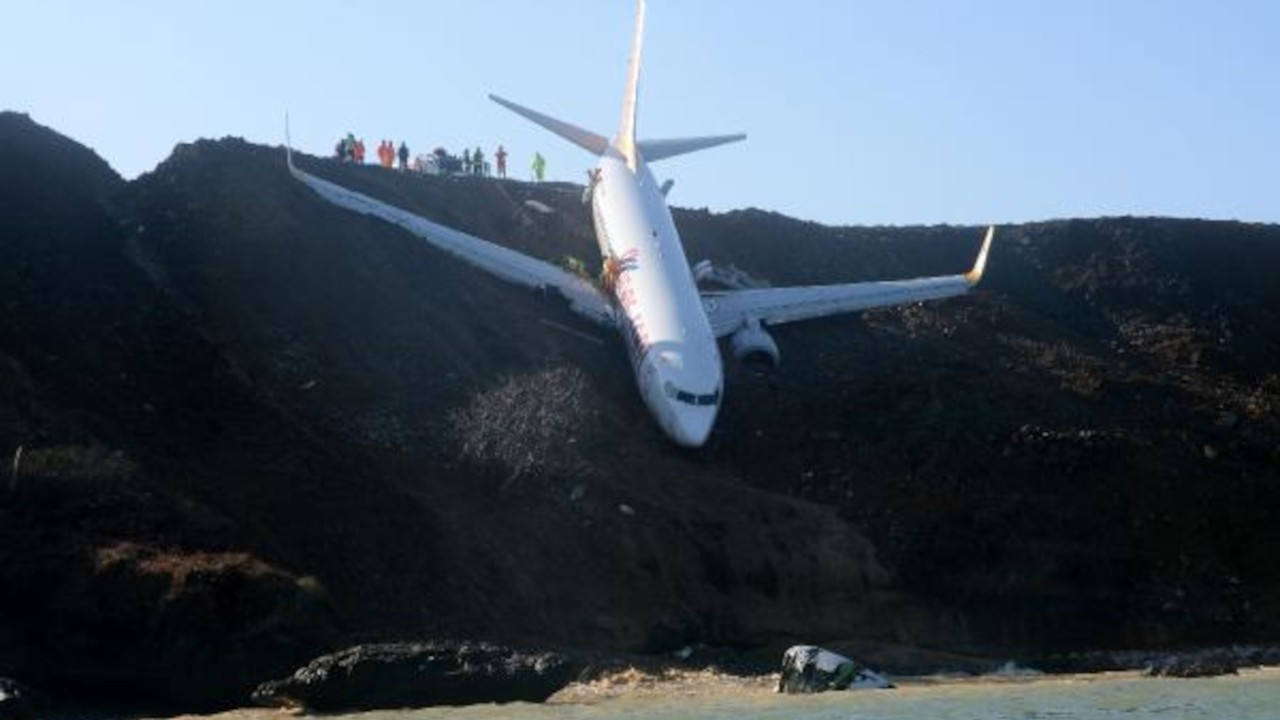 Trabzon'da pistten çıkan uçağın pilotlarının yargılandığı dava düştü