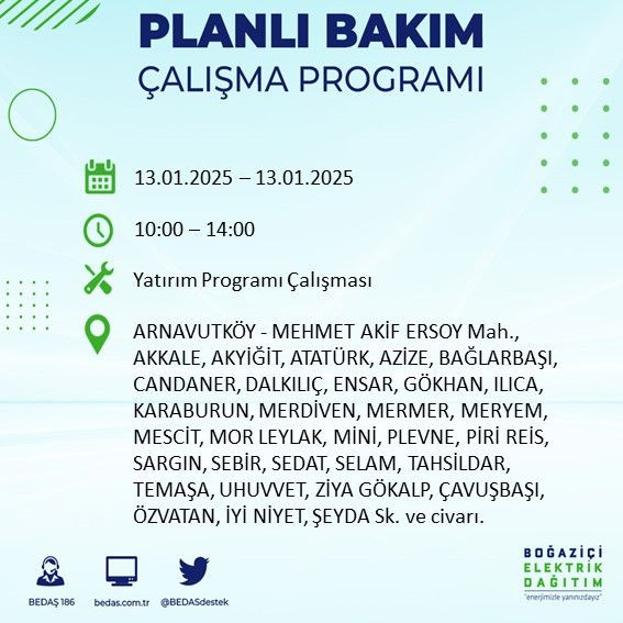 BEDAŞ paylaştı: İstanbul'da bugün elektrik kesintisi yaşanacak ilçeler - Sayfa 3