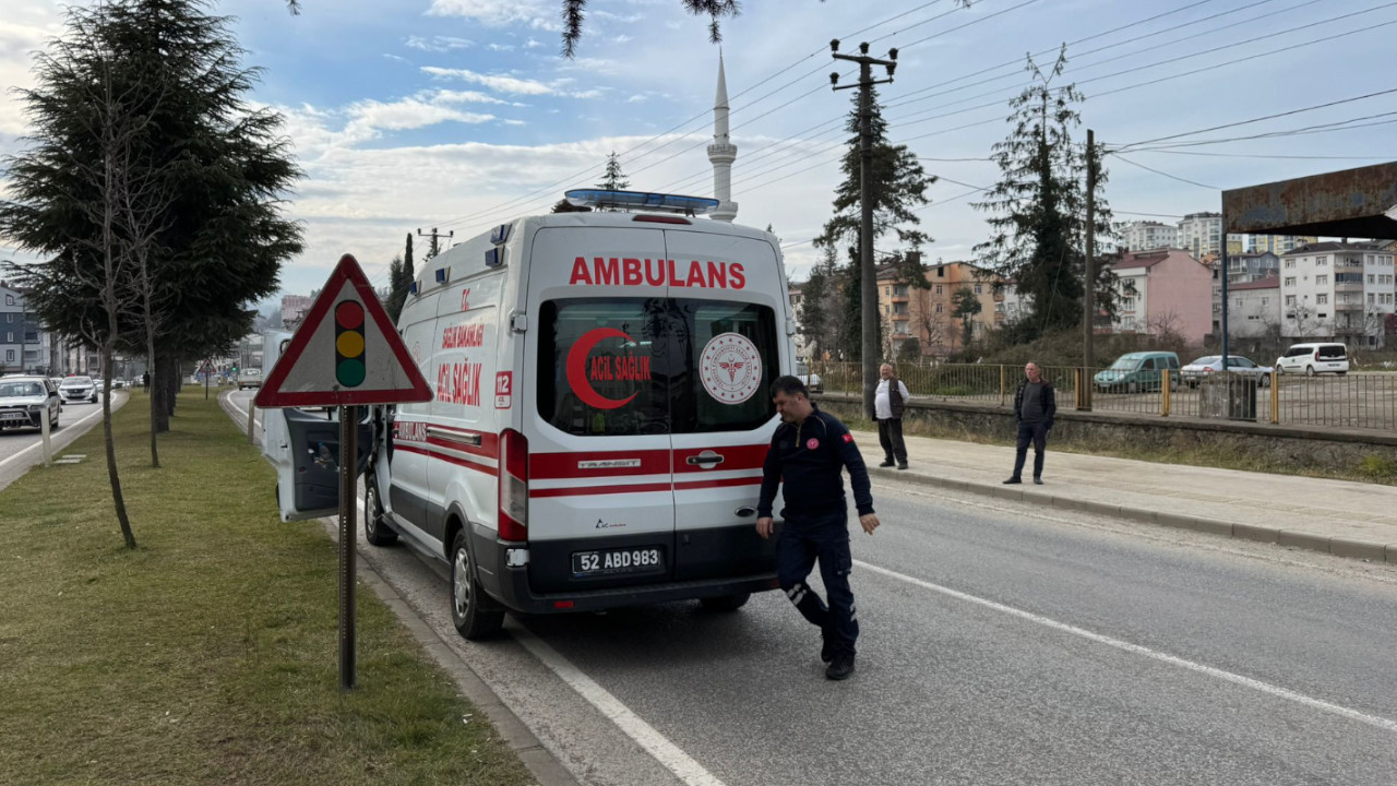 Ordu'da otomobilin çarptığı yayanın durumu ağır