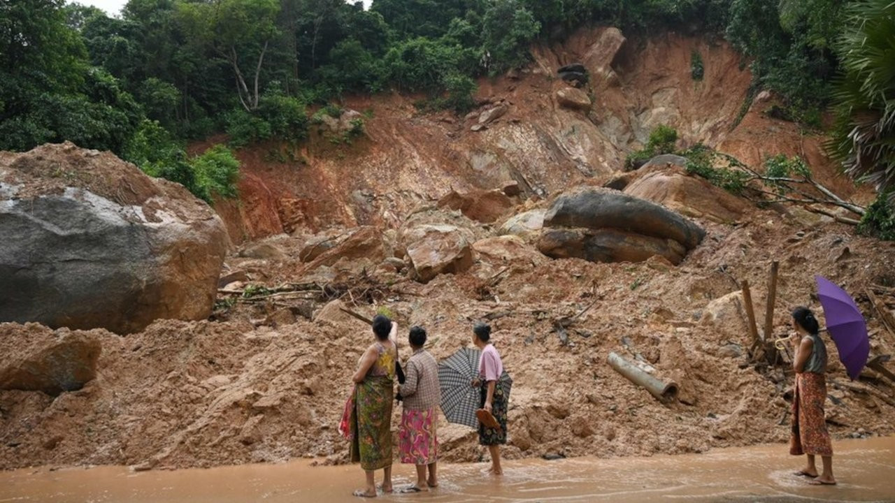 Myanmar'daki heyelanda 12 ölü: 50 kişi kayıp