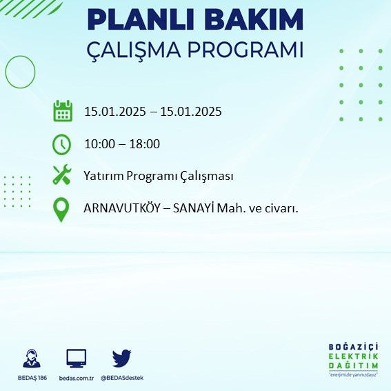 BEDAŞ paylaştı: İstanbul'da bugün elektrik kesintisi yaşanacak ilçeler - Sayfa 2