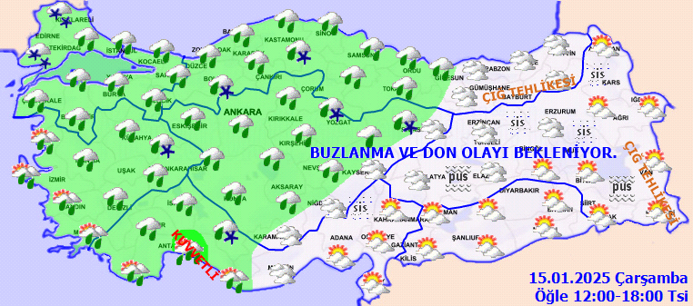 Meteoroloji'den kuvvetli sağanak ve kar uyarısı: Sıcaklıklar düşüyor - Sayfa 1