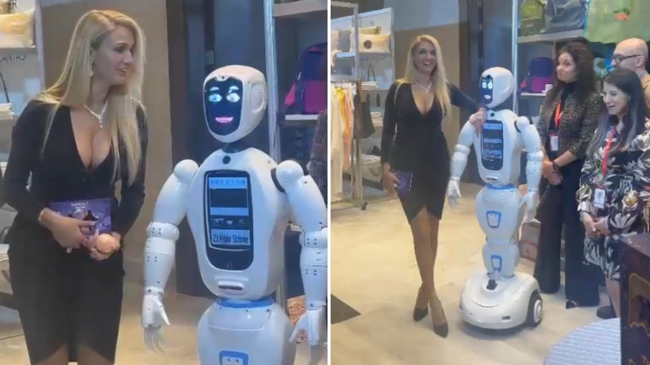 Tuğba Özay'ın robotla ilginç sohbeti: Kahve içmek ister misin?