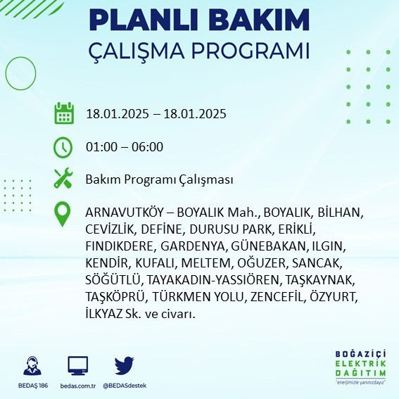 BEDAŞ paylaştı: İstanbul'da bugün elektrik kesintisi yaşanacak ilçeler - Sayfa 3