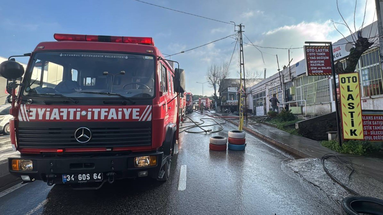 Ümraniye'de çıkan yangın söndürüldü