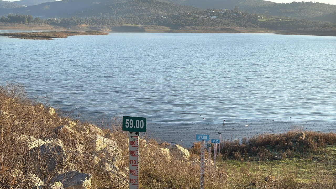 Yağışlar nefes aldırdı: Bodrum'un barajlarında su seviyeleri yükseldi