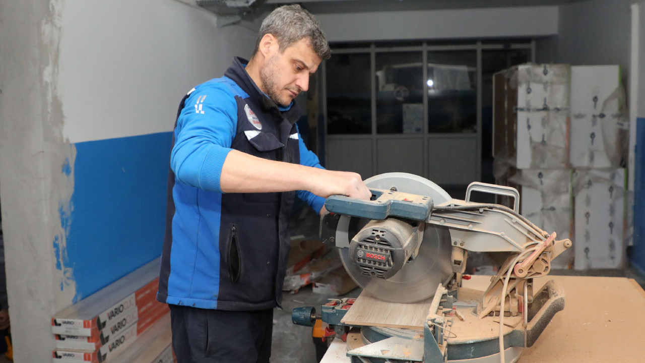 Muğla'da, okullarda tadilat ve tamirat çalışması yapılıyor