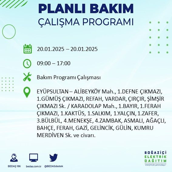 BEDAŞ paylaştı: İstanbul'da bugün elektrik kesintisi yaşanacak ilçeler - Sayfa 3