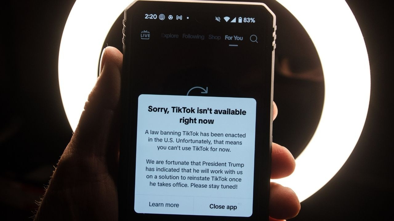 TikTok, ABD'de erişime kapatıldı: Üzgünüz, uygulama şu anda kullanılamıyor...
