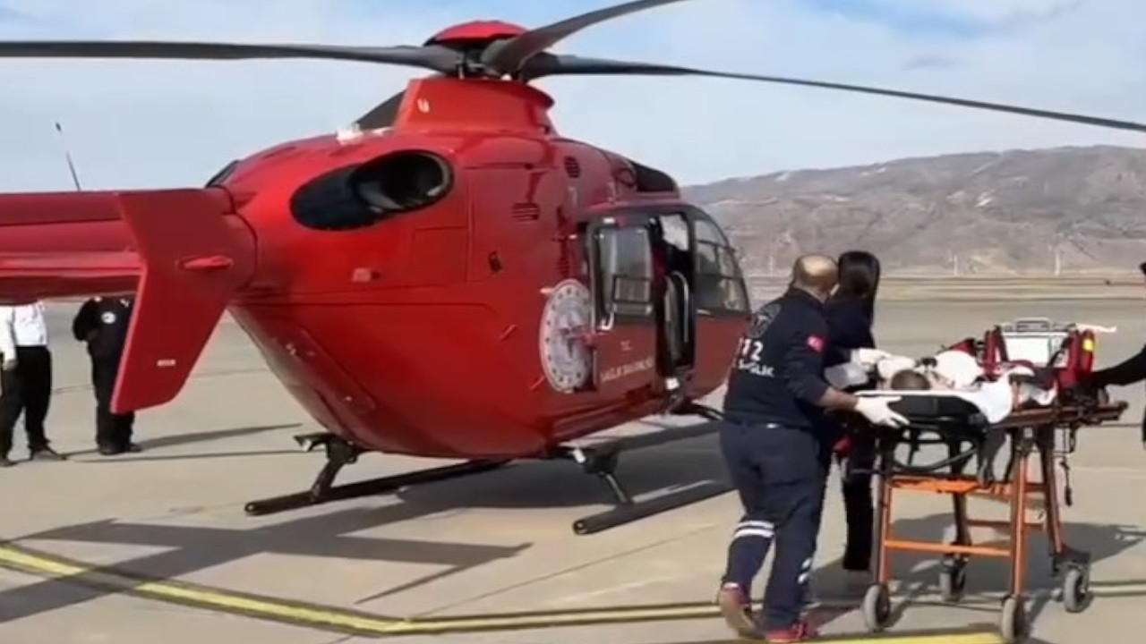 Cizre'de 5 aylık bebek ambulans uçakla sevk edildi