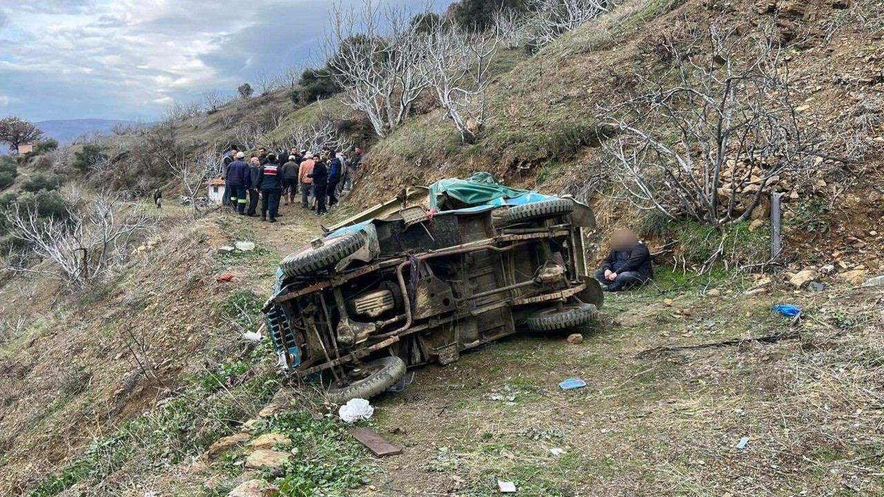 Tarım işçilerini taşıyan cip kaza yaptı: 1 ölü, 6 yaralı