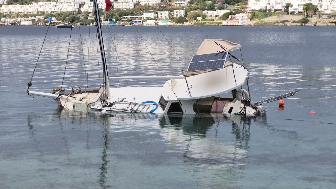 Bodrum'da tekne battı