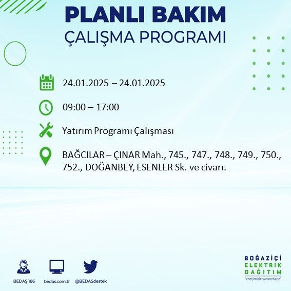 BEDAŞ paylaştı: İstanbul'da bugün elektrik kesintisi yaşanacak ilçeler - Sayfa 4