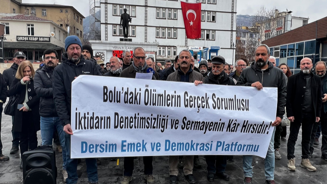 Bolu’daki yangın için Dersim’de açıklama: İhmal ve denetimsizlik öldürüyor