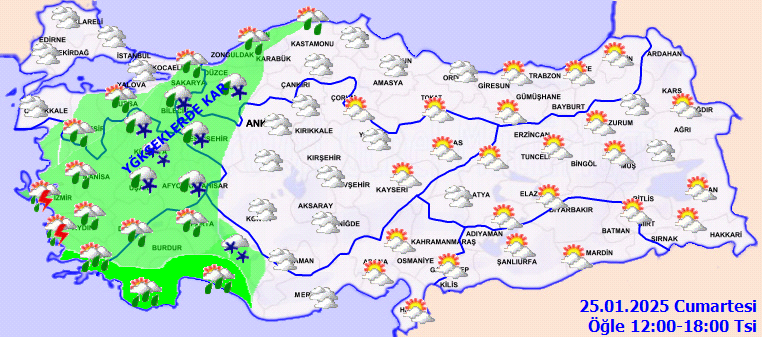 Meteoroloji'den sarı kodlu kuvvetli yağmur ve kar uyarısı: Sıcaklıklar düşecek - Sayfa 1