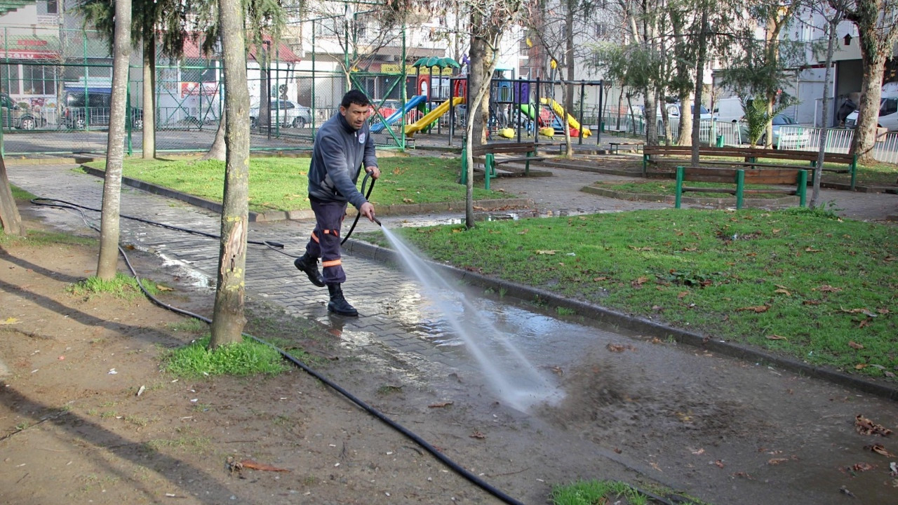 Giresun’un dört bir yanında temizlik devam ediyor