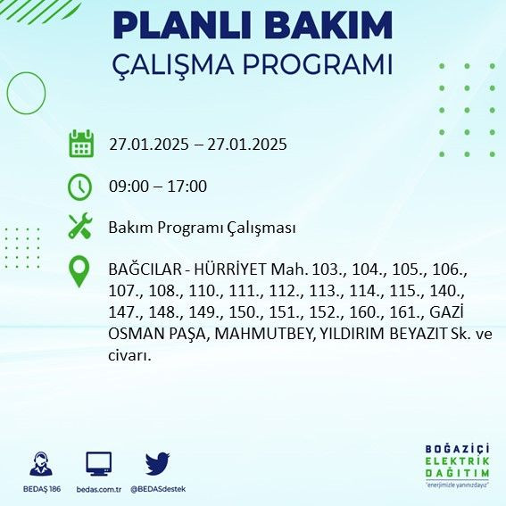 BEDAŞ paylaştı: İstanbul'da bugün elektrik kesintisi yaşanacak ilçeler - Sayfa 2