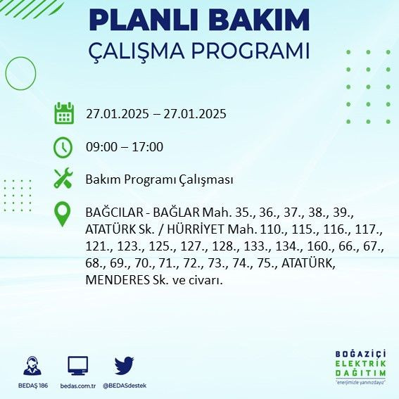 BEDAŞ paylaştı: İstanbul'da bugün elektrik kesintisi yaşanacak ilçeler - Sayfa 4